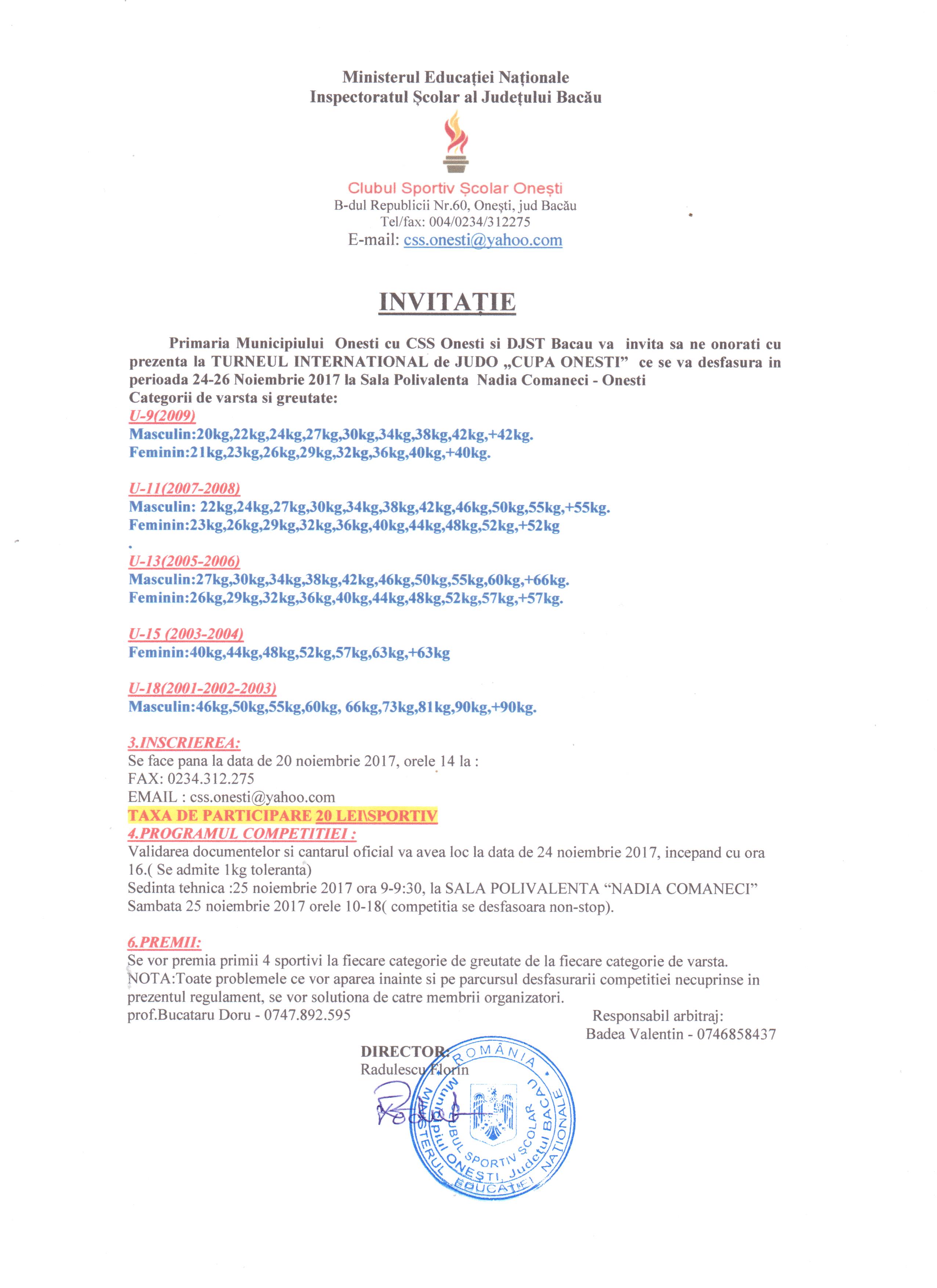 invitatie css onesti