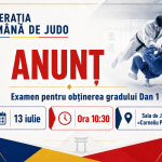 Anunț privind organizarea examenului pentru obținerea gradului 1 Dan